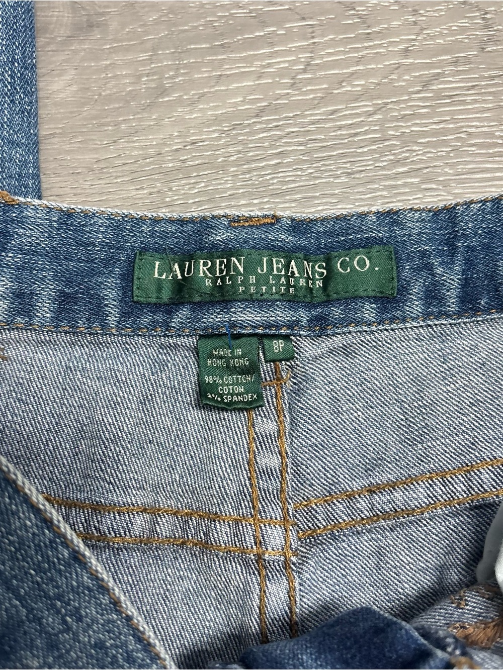 Lauren Ralph Lauren Embellished Y2K Western Boho Statement Vintage Blue Jeans 8P - Picture 3 of 8